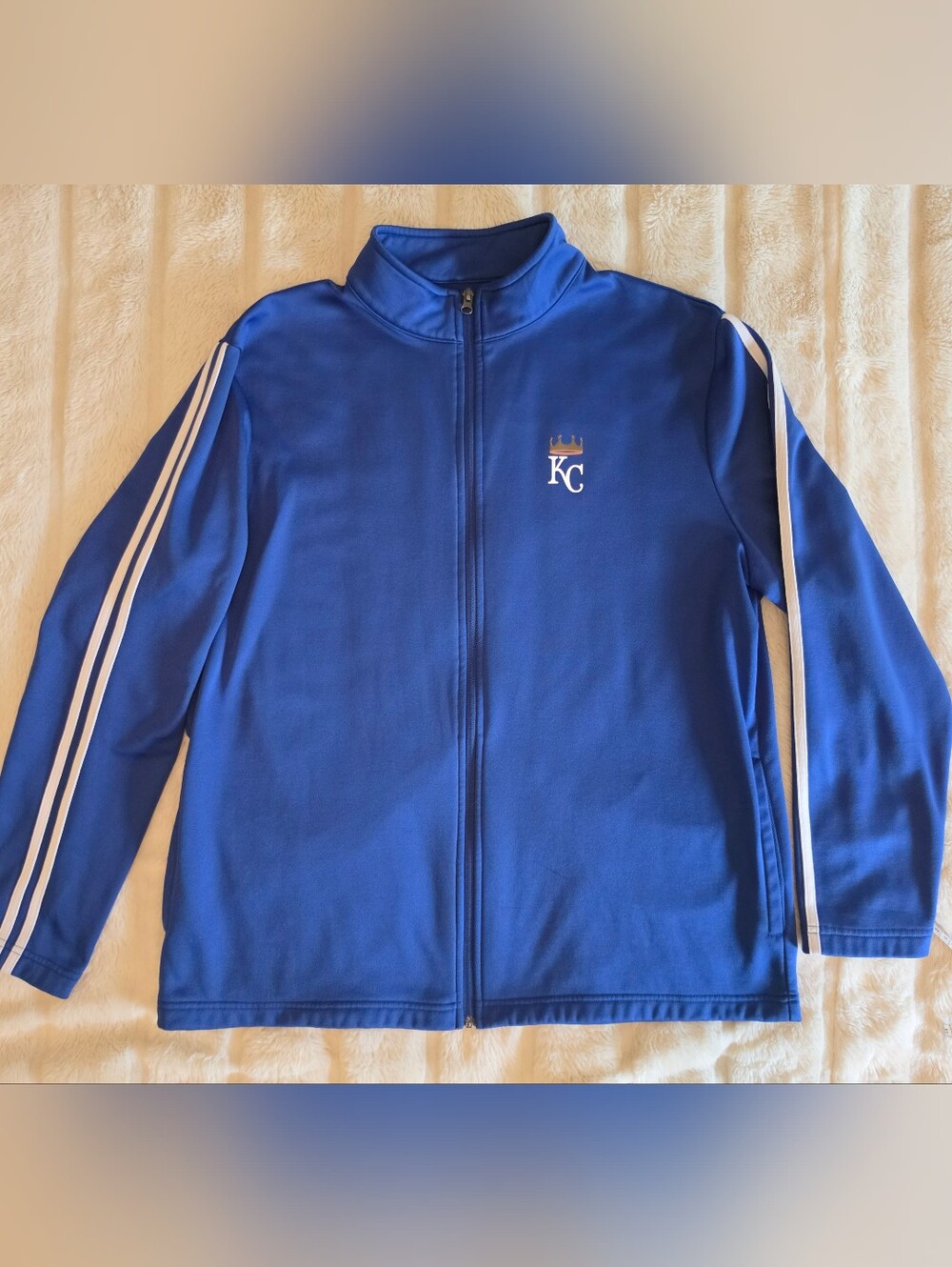 Vintage Style Kansas City Royals MLB Track Jacket - Royal Blue Wrap Up